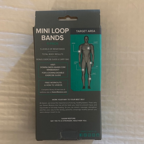 GAIAM Restore Mini Loop Bands Set - Picture 2 of 5